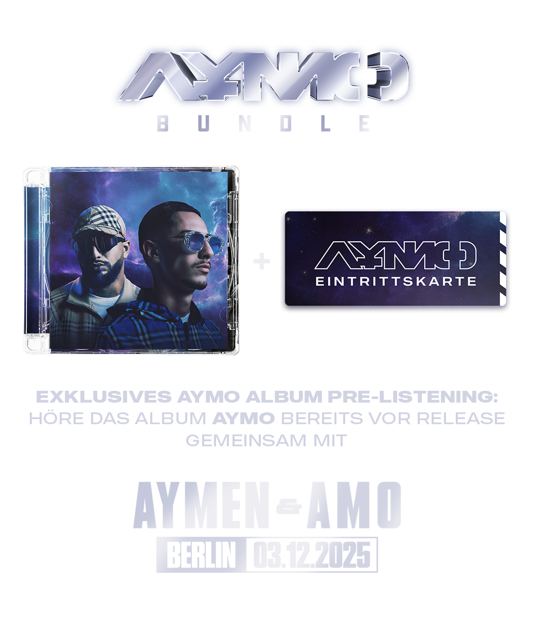 „Aymo“ Bundle (CD + Pre-Listening Ticket, Berlin)