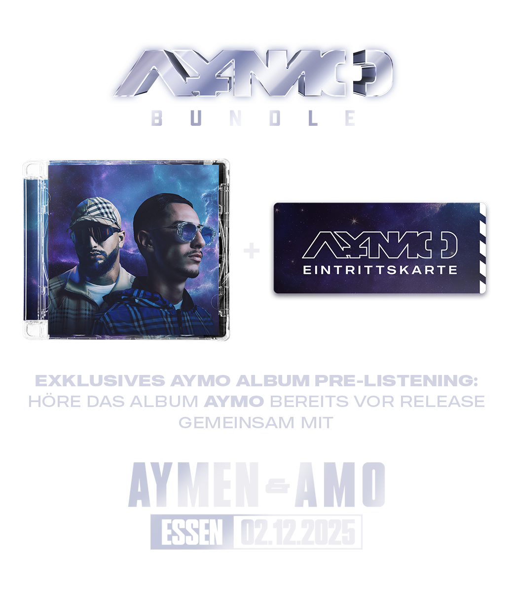 „Aymo“ Bundle (CD + Pre-Listening Ticket, Essen)