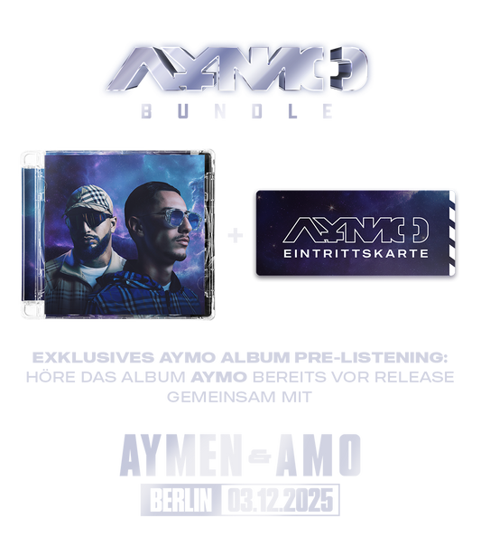 „Aymo“ Bundle (CD + Pre-Listening Ticket, Berlin)